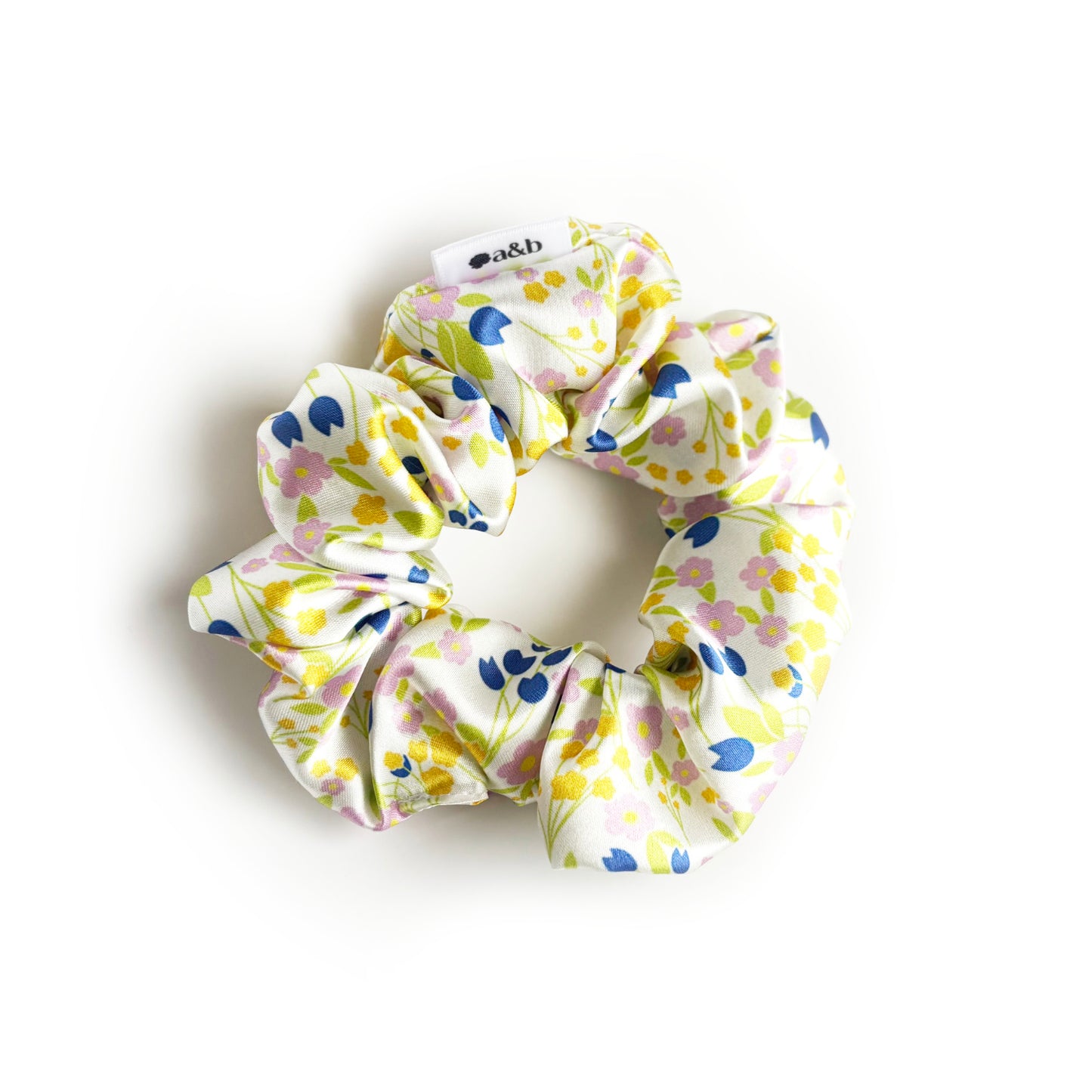 Spring Fling Satin Scrunchie
