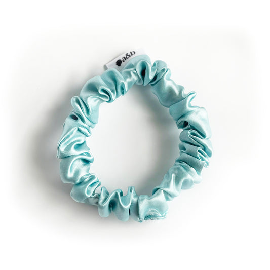 Seafoam Satin Scrunchie