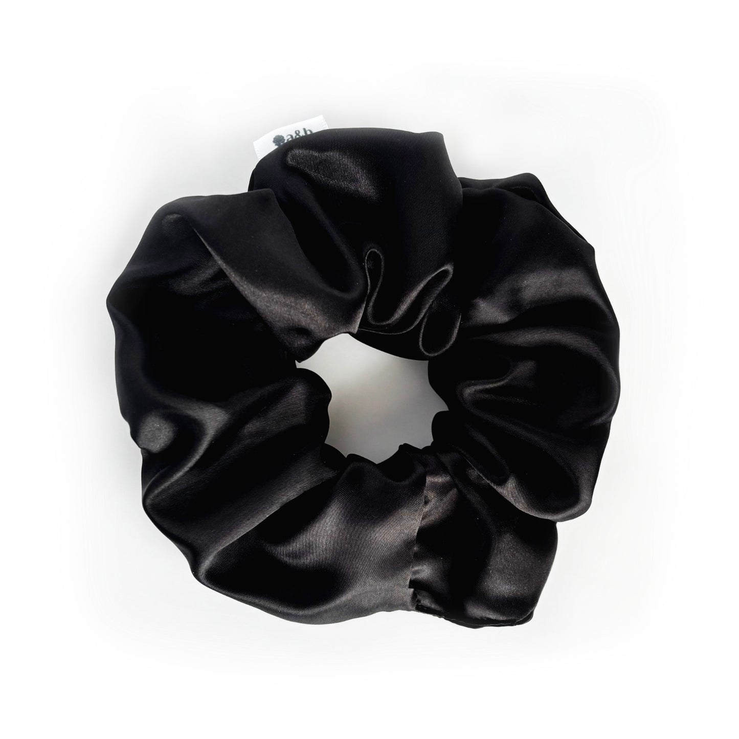 Black Satin Scrunchie