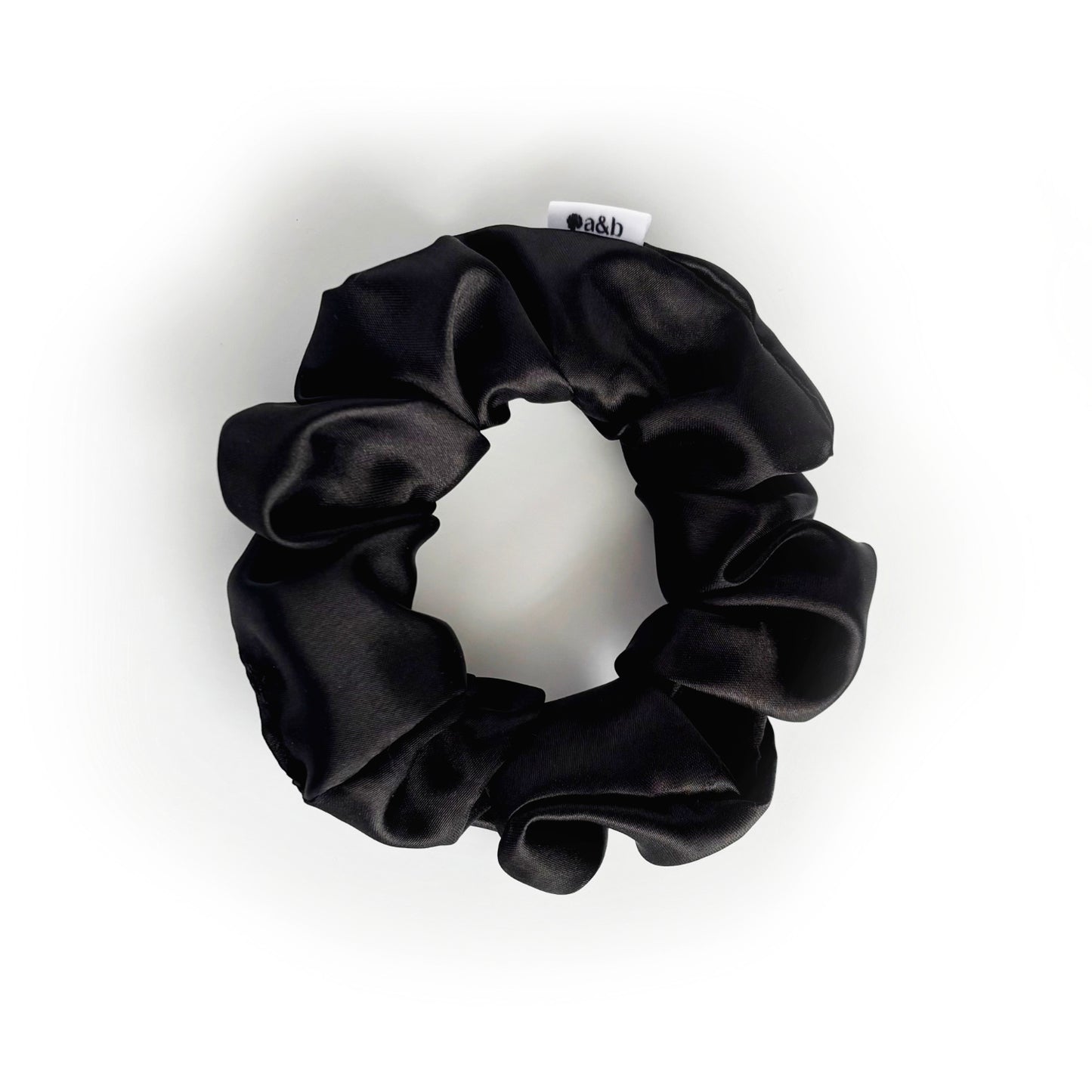 Black Satin Scrunchie