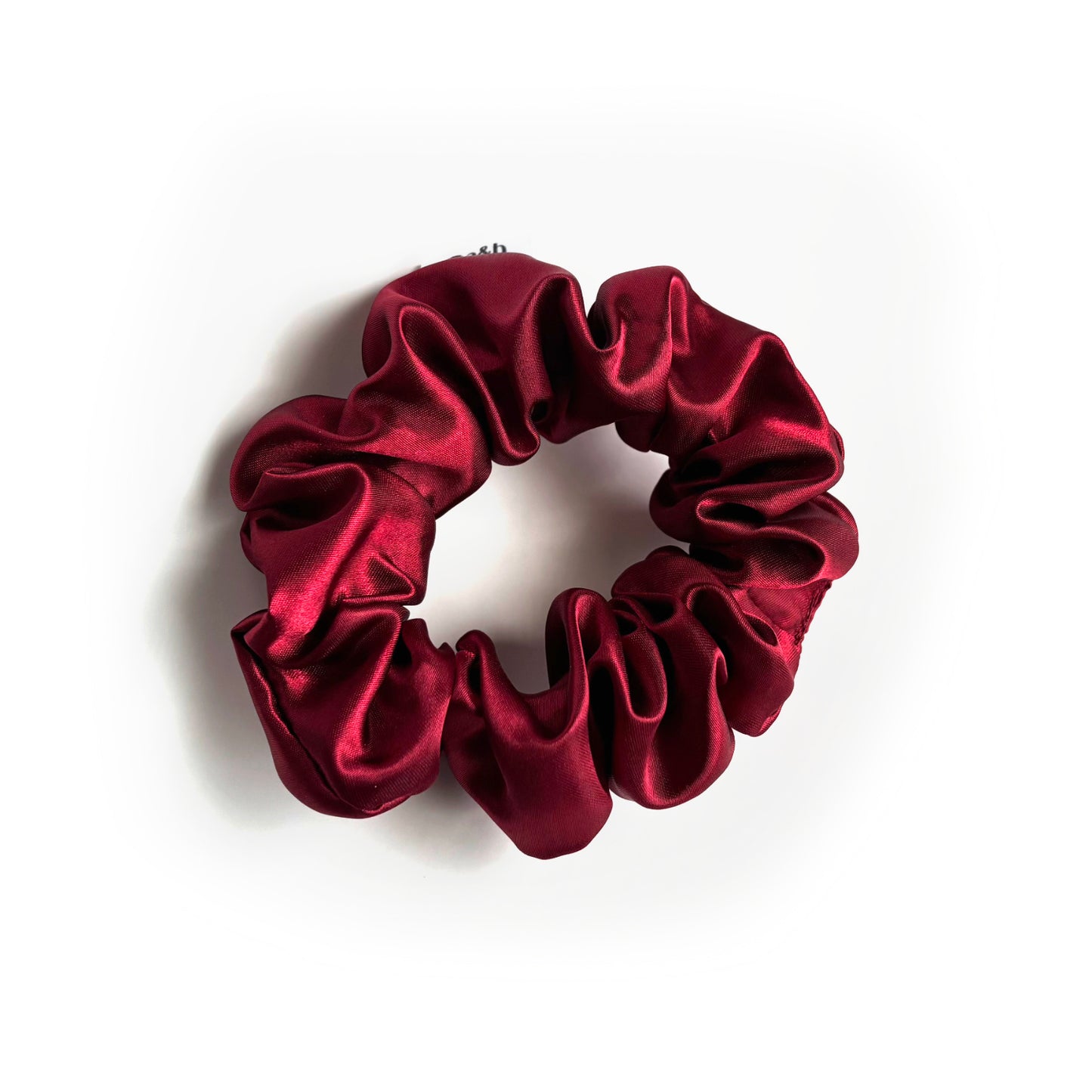 Burgundy Satin Scrunchie