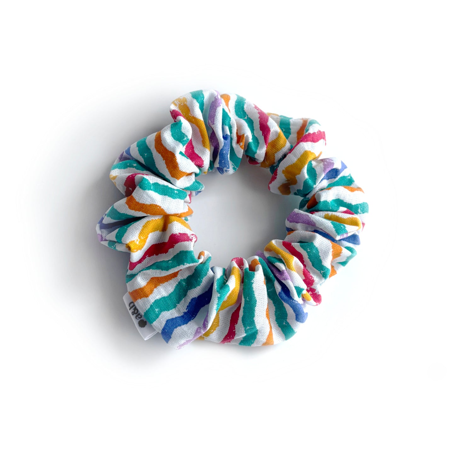 Crayon Stripes - Cotton Scrunchie
