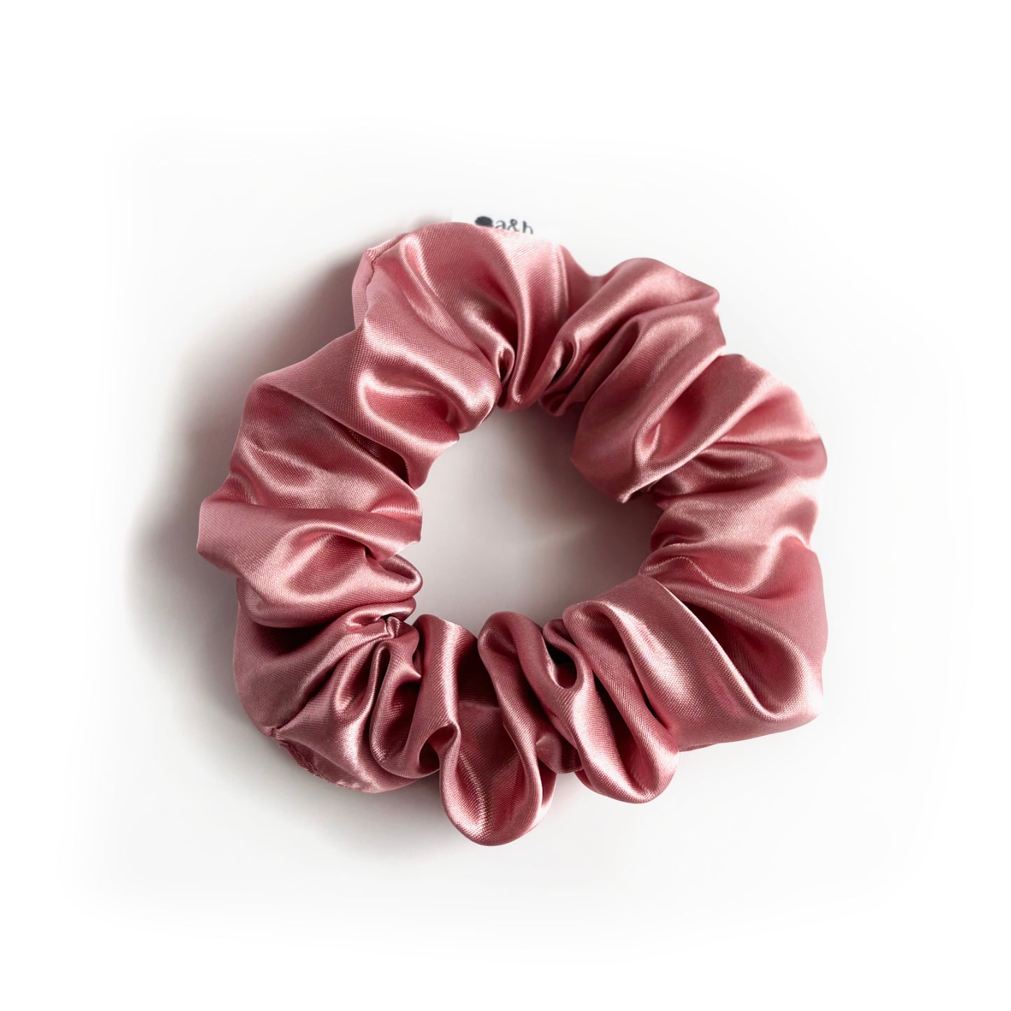 Dusty Rose Satin Scrunchie