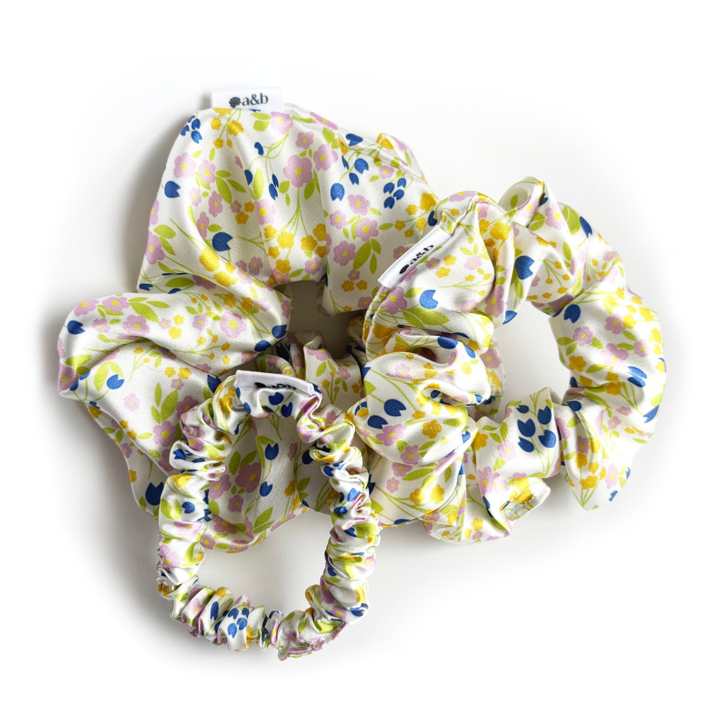 Spring Fling Satin Scrunchie