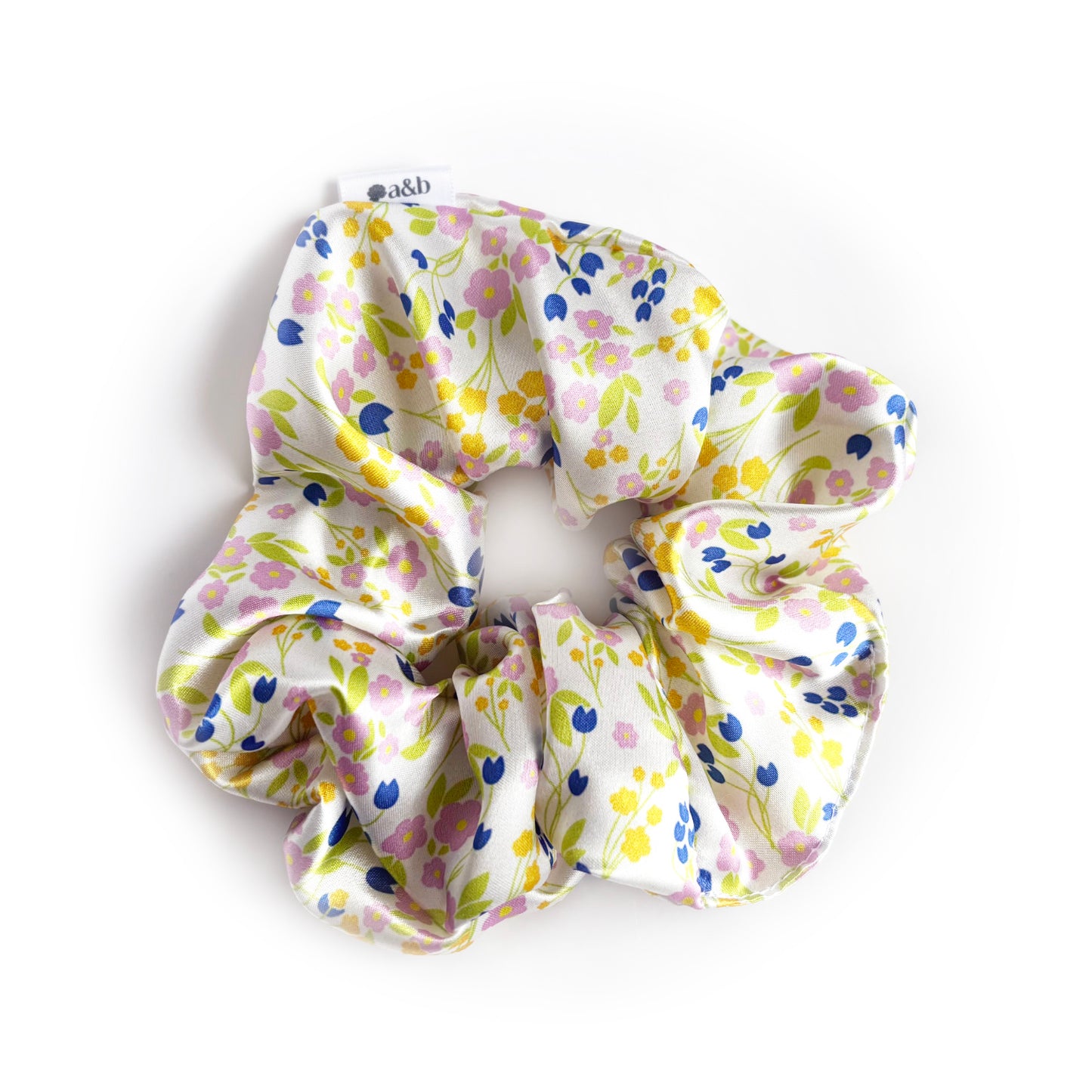 Spring Fling Satin Scrunchie