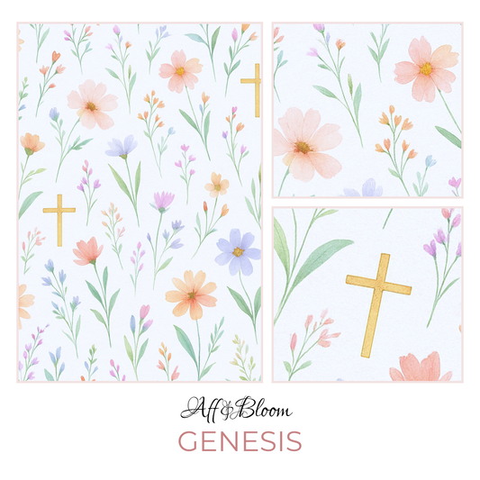 Genesis - Christian Floral - Surface Design