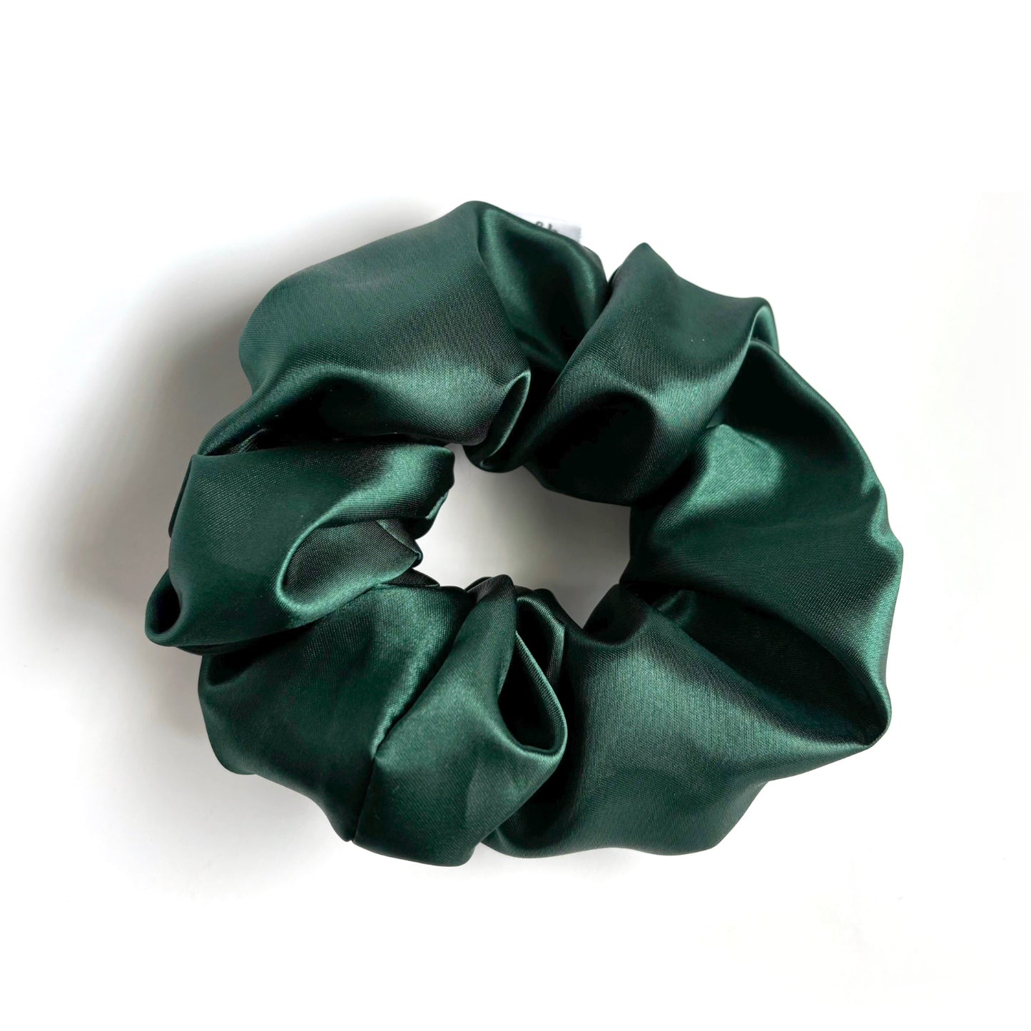 Hunter Green Satin Scrunchie