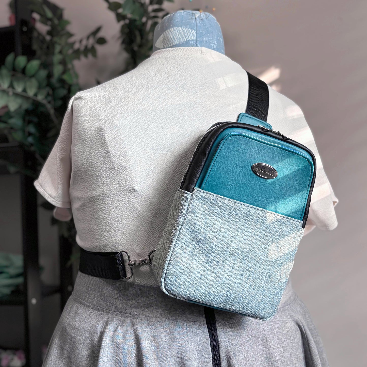 Teal Geometric - Joey Sling