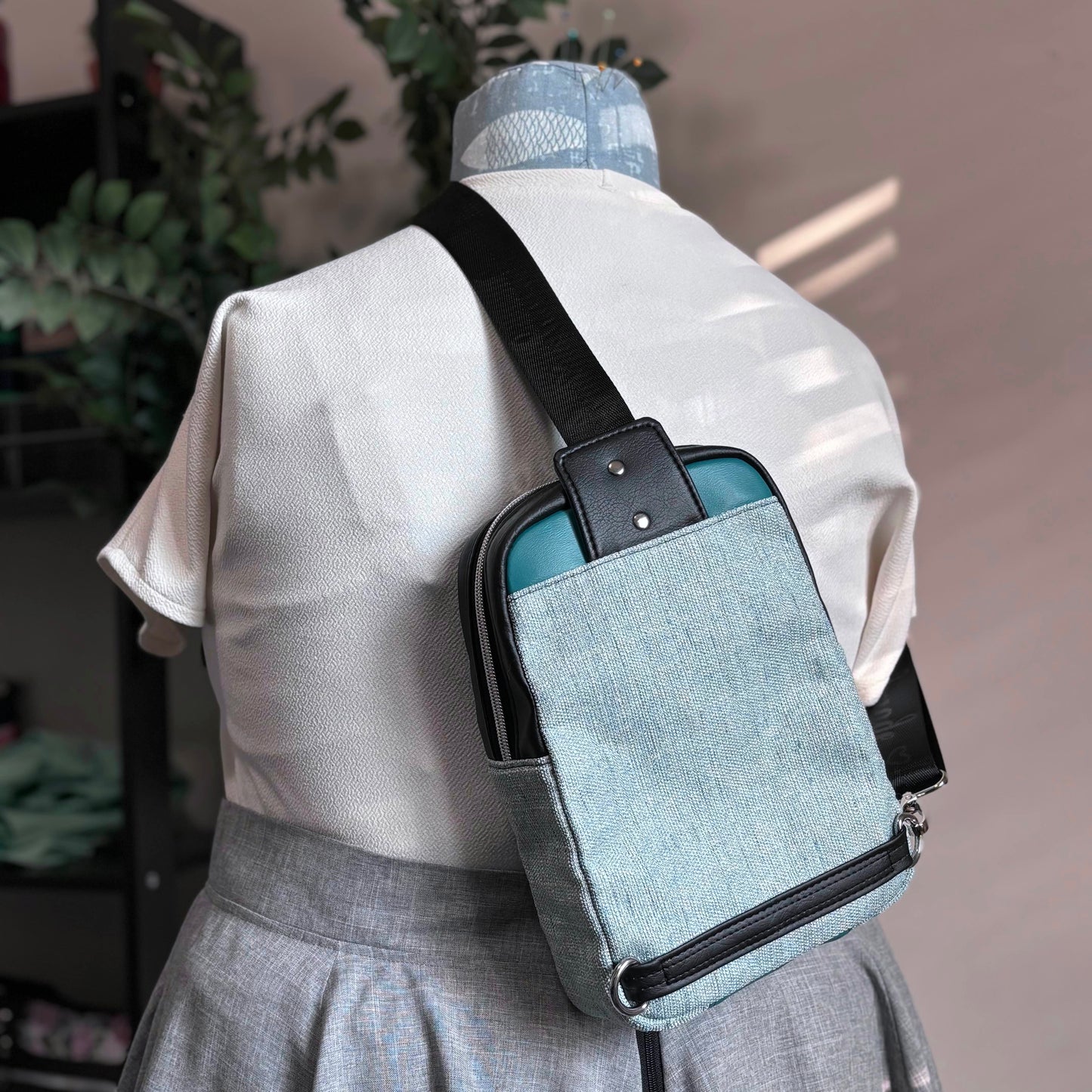 Teal Geometric - Joey Sling