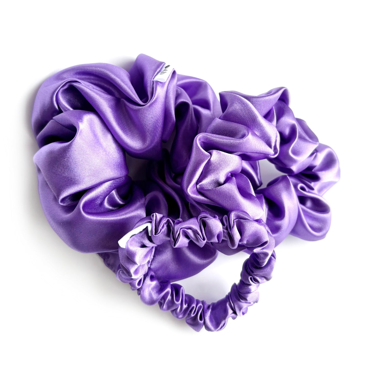 Lilac Satin Scrunchie