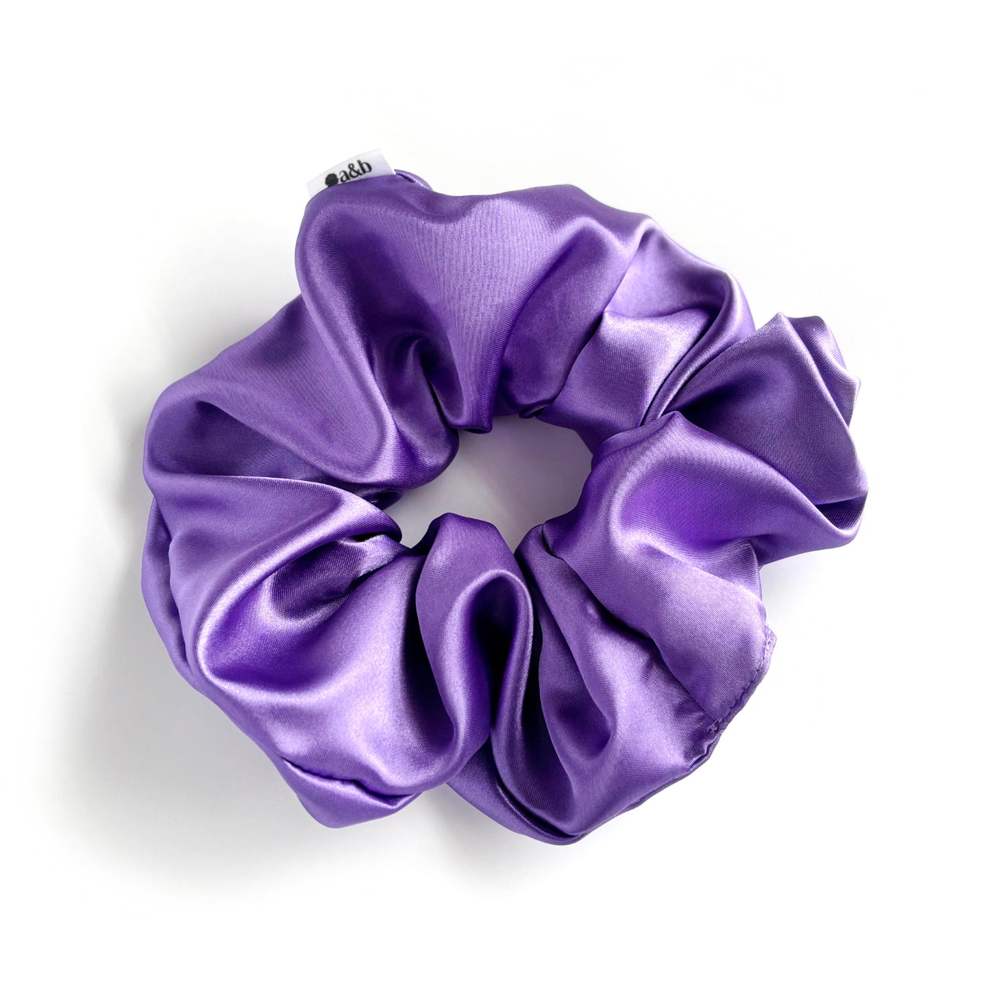 Lilac Satin Scrunchie