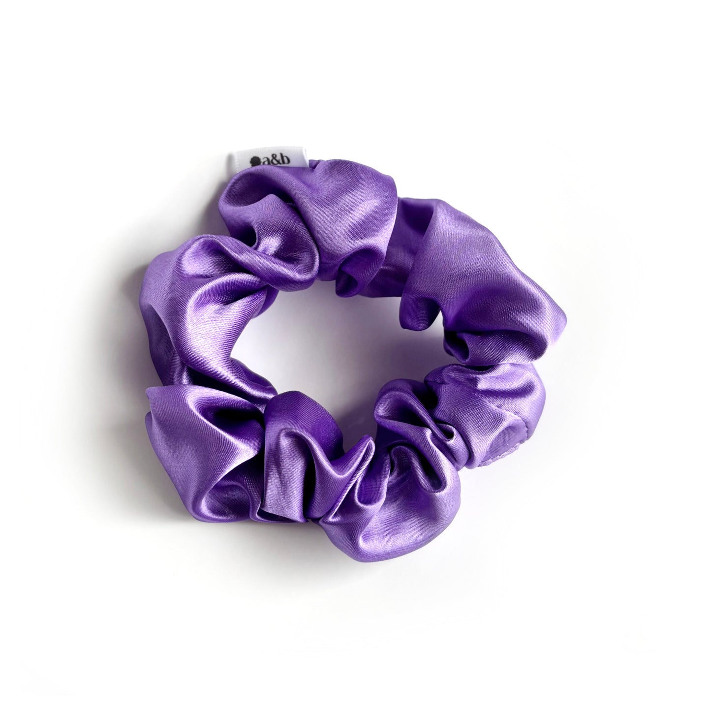 Lilac Satin Scrunchie
