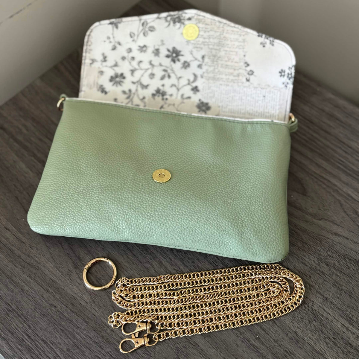 Celadon Convertible Envelope Bag