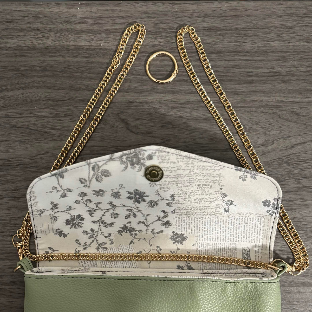 Celadon Convertible Envelope Bag