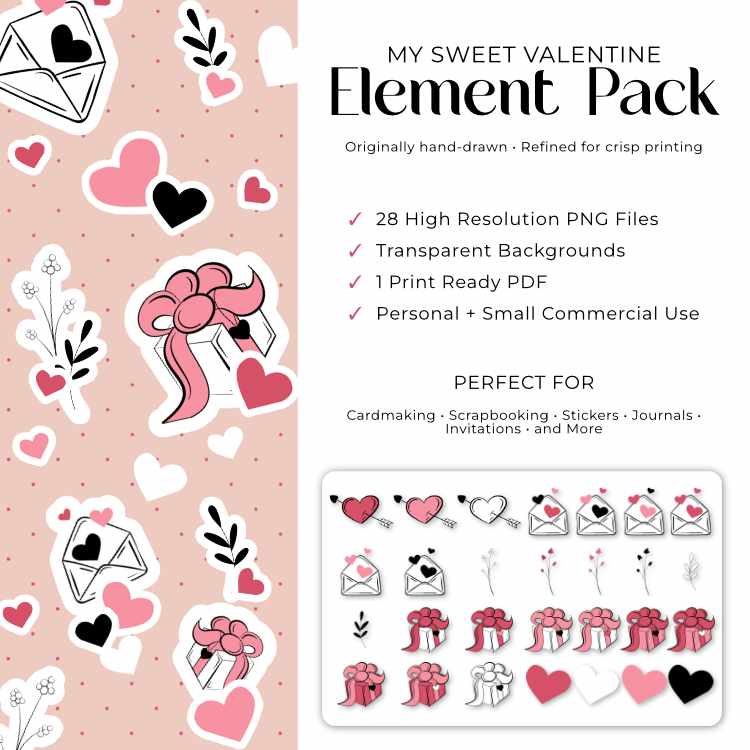 My Sweet Valentine Element Pack