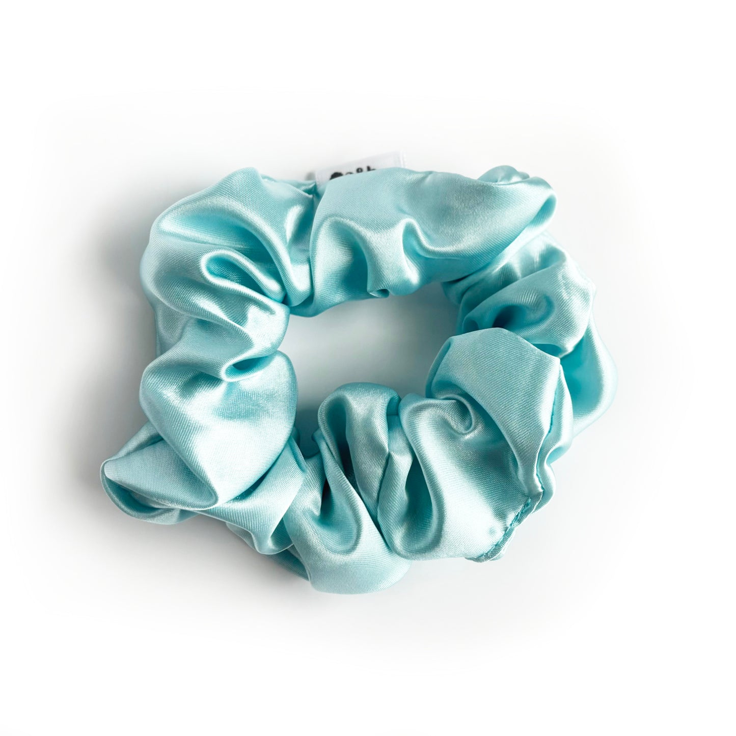 Seafoam Satin Scrunchie