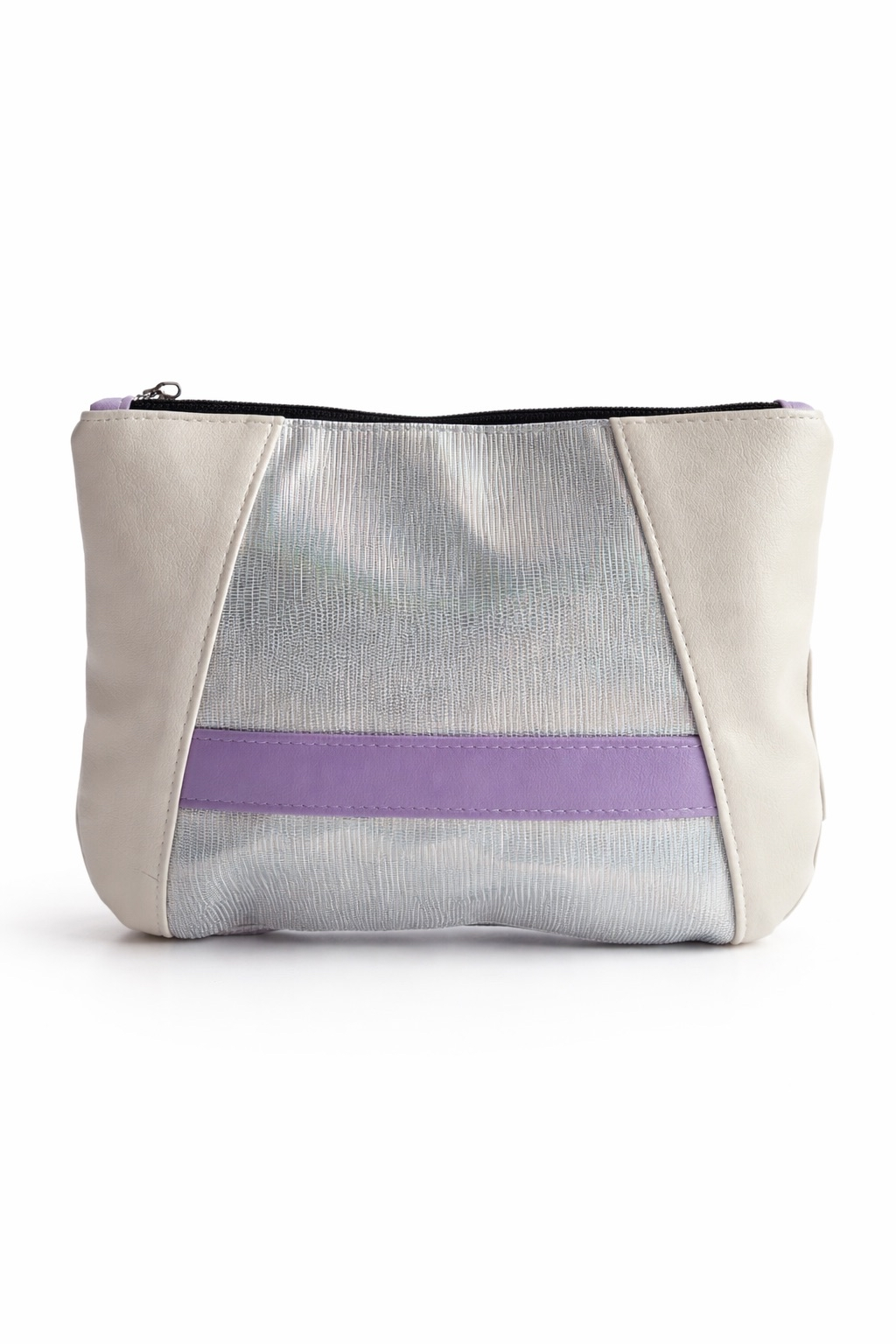 Sunshine Clutch - Silver & Lavender