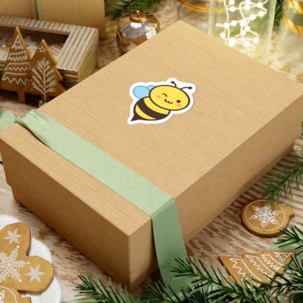 Winky Buzzy "Bubble" Bee - Kiss Cut Sticker - Image 3