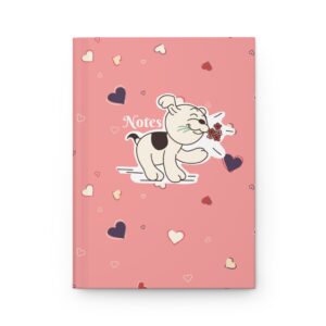 Hardcover Journal - Betty Boop Collection - Pudgy - Pink, Purple, and Red Heart Design