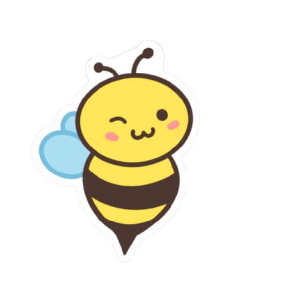 Winky Buzzy "Bubble" Bee - Kiss Cut Sticker