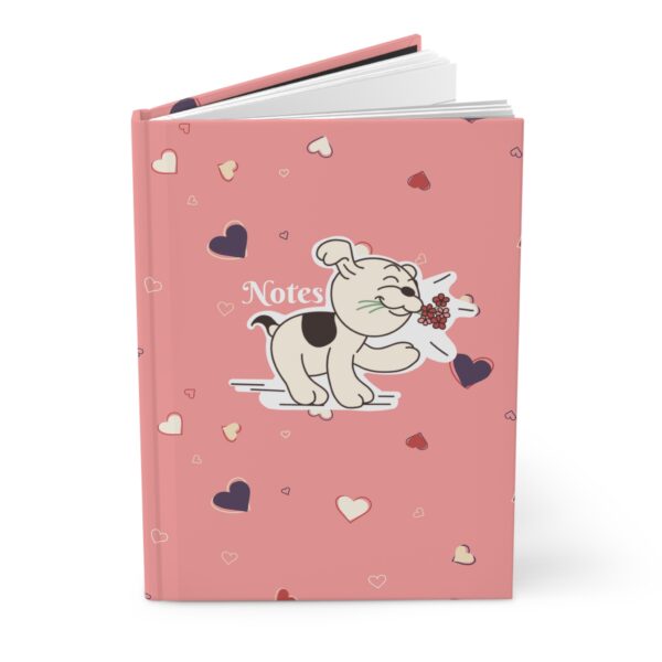 Hardcover Journal - Betty Boop Collection - Pudgy - Pink, Purple, and Red Heart Design - Image 3