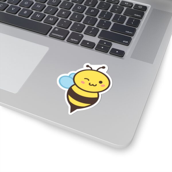 Winky Buzzy "Bubble" Bee - Kiss Cut Sticker - Image 2